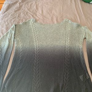 Ladies ombré long sleeve sweater.
